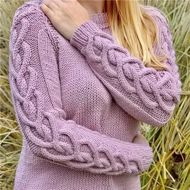 Свитер Braidedheart (raduga.knits)