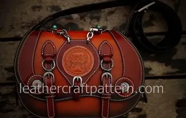 [Leathercraftpattern] Кожаная стильная сумка, модель  ACC-53