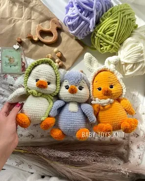 [Baby_toys_knit] Плюшевые клювики (Карина Идиятуллина)