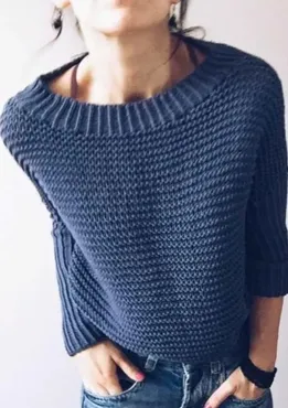 [elenlovesknit] Джемпер EasyJeansJumper (Елена Королева)