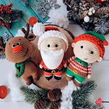 Санта и его помощники (Soft.toy.for.joy)