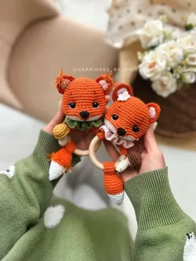 [Happiness By Kris] Погремушка Лисичка (Кристина Лысова)