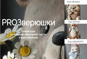 [pro.moi.tort] Новый Курс по 3D-тортам PROЗверюшки (Анастасия Казарьянц)