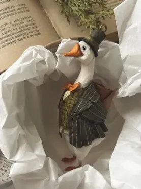 [cotton_toys_st] Гусь (Татьяна Коптева)