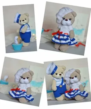 Мишка моряк и морячка (Валентина Вишневская)