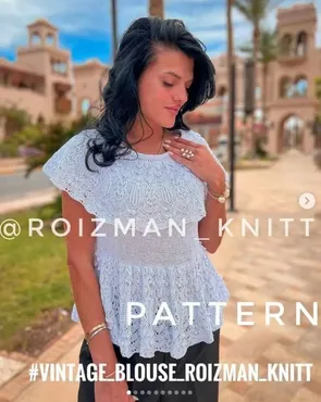 [roizman_knitt] Блузка Vintage_blouse (Анна Ройзман)