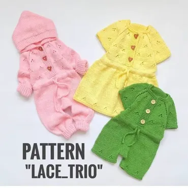 3 в 1 Lace_trio (комбинезон, комбишорты, платье) (lfilicheva_knitting)