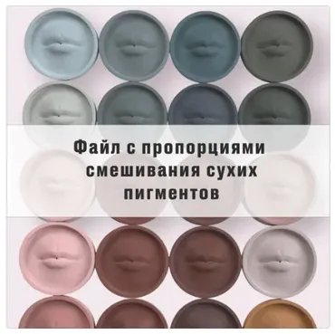 Гайд по смешиванию сухих пигментов (Milomi)