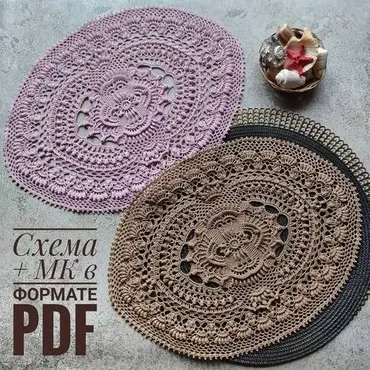 Салфетка Перла овальная  (lenamasterica)