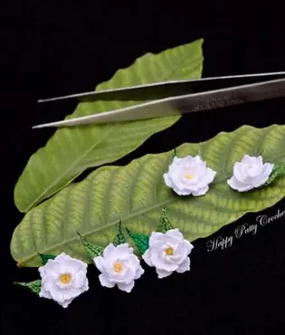 Mini Gardenia/Мини Гардения (HappyPattyCrochet)