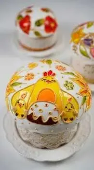 [nebesnyii_mindal] Витражная роспись на куличах (Марина Невская)