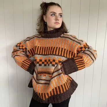 [Вяжи.ру] Жаккардовый унисекс свитер Simone sweater (Stine Erikstad)