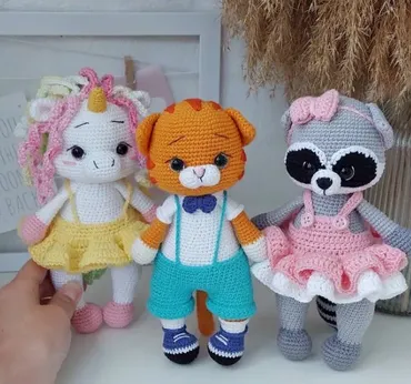 Единорожка, Енотик, Котик (Екатерина Камнева)