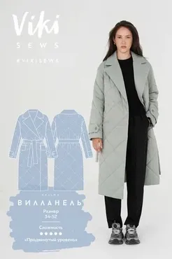 [Vikisews] Пальто Вилланель. Размер 50. Рост 162-168 (Вика Ракуса)
