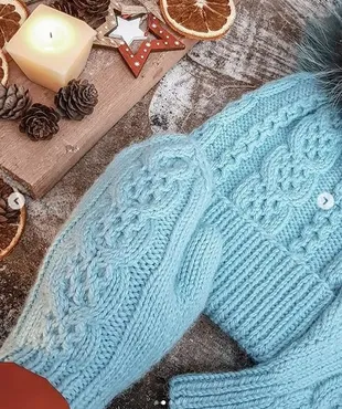 Комплект шапка+варежки Selesta (nyusha__knits)