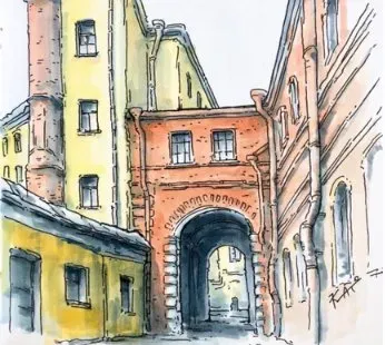 Москва в скетчбуке (Екатерина Иванникова)