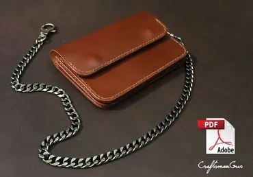 Выкройка кожаного кошелька «Trucker Wallet» (Craftsmangus)