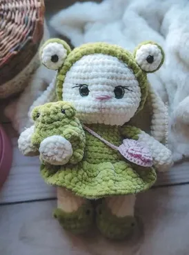 Зайчонка с лягушонком (Дарья Неустроева)