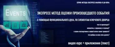Экспресс метод оценки произошедшего события (Юрий Сбитнев)
