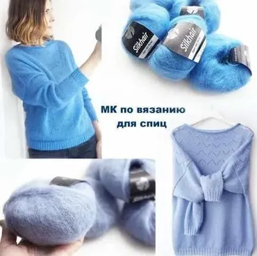 Пуловер с ажурным верхом, спицы (Ирина Чернышева)
