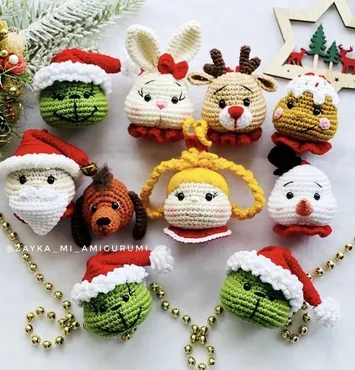 Рождественские украшения (zayka_mi_amigurumi)