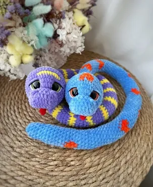 [grebneva_toys] Крючком Змейки (Светлана Гребнева)