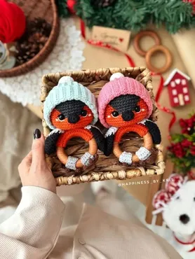[Happiness by Kris] Погремушка Снегирь (Кристина Лысова)