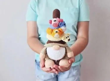 [olga_toys_handmade] Гном Пирамидка 23/33 см (Ольга Курченко)
