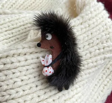[Ваша брошка]  Брошь Ёжик (Галина Иванова)