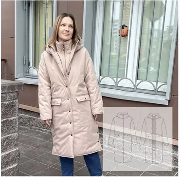 Выкройки Куртка VIBE. Размеры 40-56 (Катя Мхитарян)