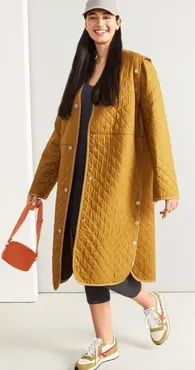[Burda Style] Пальто стёганое №128. Выкройка из Burda №8-2021
