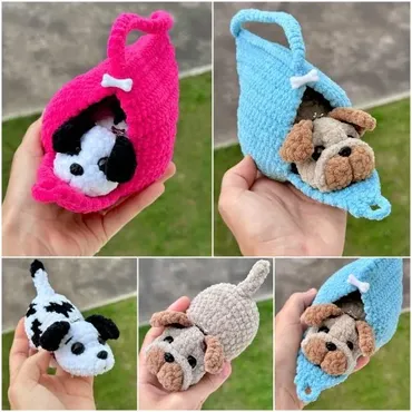 [Nastik Toys] Ласковый щенок в переноске (Анастасия Волнухина)