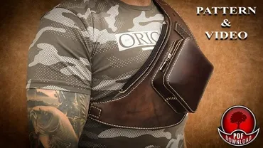 [Oak Leathercraft] Кожаная нагрудная сумка