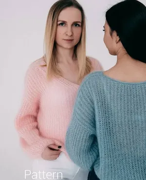 Пуловер оверсайз Breath pullover (skrobova_knits)