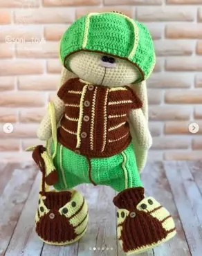 [Вязание] МК Комплект одежды «Кайл» для Зайки/Кота( Ирина Тарасова, soni_toys)