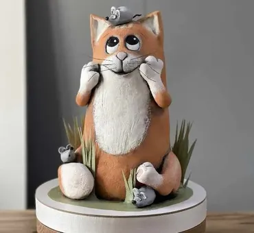 [pro.moi.tort] Видеоурок Котик из Нового Курса по 3D-тортам PROЗверюшки (Анастасия Казарьянц)