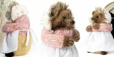 Вязаная спицами ежиха Mrs. Tiggy-Winkle (Claire Garland)