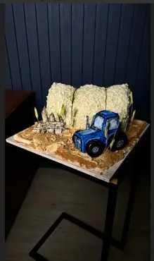 [gromak_cake_omsk] 3д торт Синий трактор (Ольга Громак)