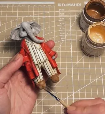 [Cotton_toys_st] Слоник (Татьяна Коптева)