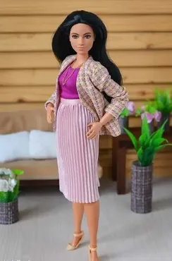 [YG Dollstyle] Жакет без воротника для Барби пышки (Юлия Грамотнева)