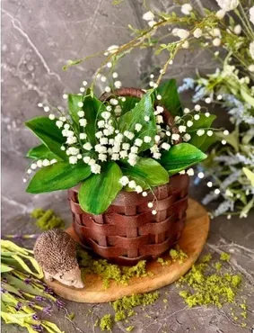 [anastasiya_bakery] Видеоурок «Корзина с ландышами» (Анастасия Политыкина)