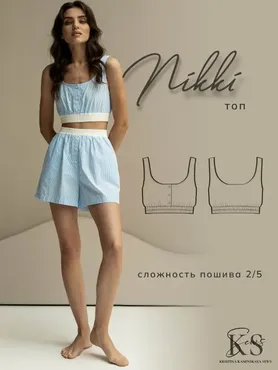 [kaminskaya-sews] Женский топ NIKKI. Размер 44. Рост 164 (Кристина Каминская)