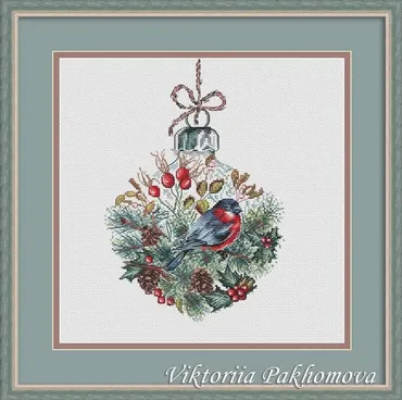 [crossstitchpictorial] Хвойный шарик (Виктория Пахомова)