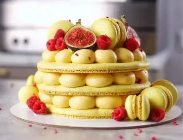 [ex_pastry_cook] Торт макарон Манго-нутелла (Александра Шинкаренко)