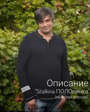Джемпер/Футболка ПОЛОвинка мужская версия (sitalkina)