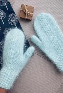 Варежки Mink mittens (Юлия Гнатовская)
