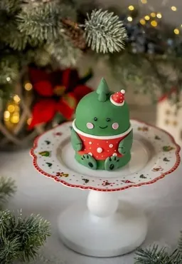 Зефирный тортик Дракоша из птичьего молока (Марина Невская)
