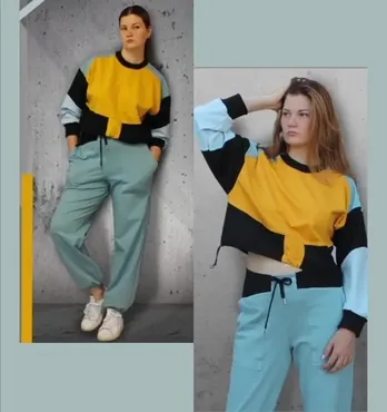 Костюм в стиле спорт шик (свитшот и брюки) (whitewater_dress_)