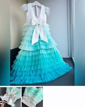 Многоярусное платье со съемным шлейфом (dom_detskogo_platya)