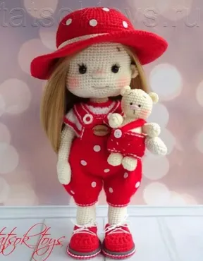 [Tatsok_toys] Комплект одежды для кнопочки Горошинка (Татьяна Соколова)